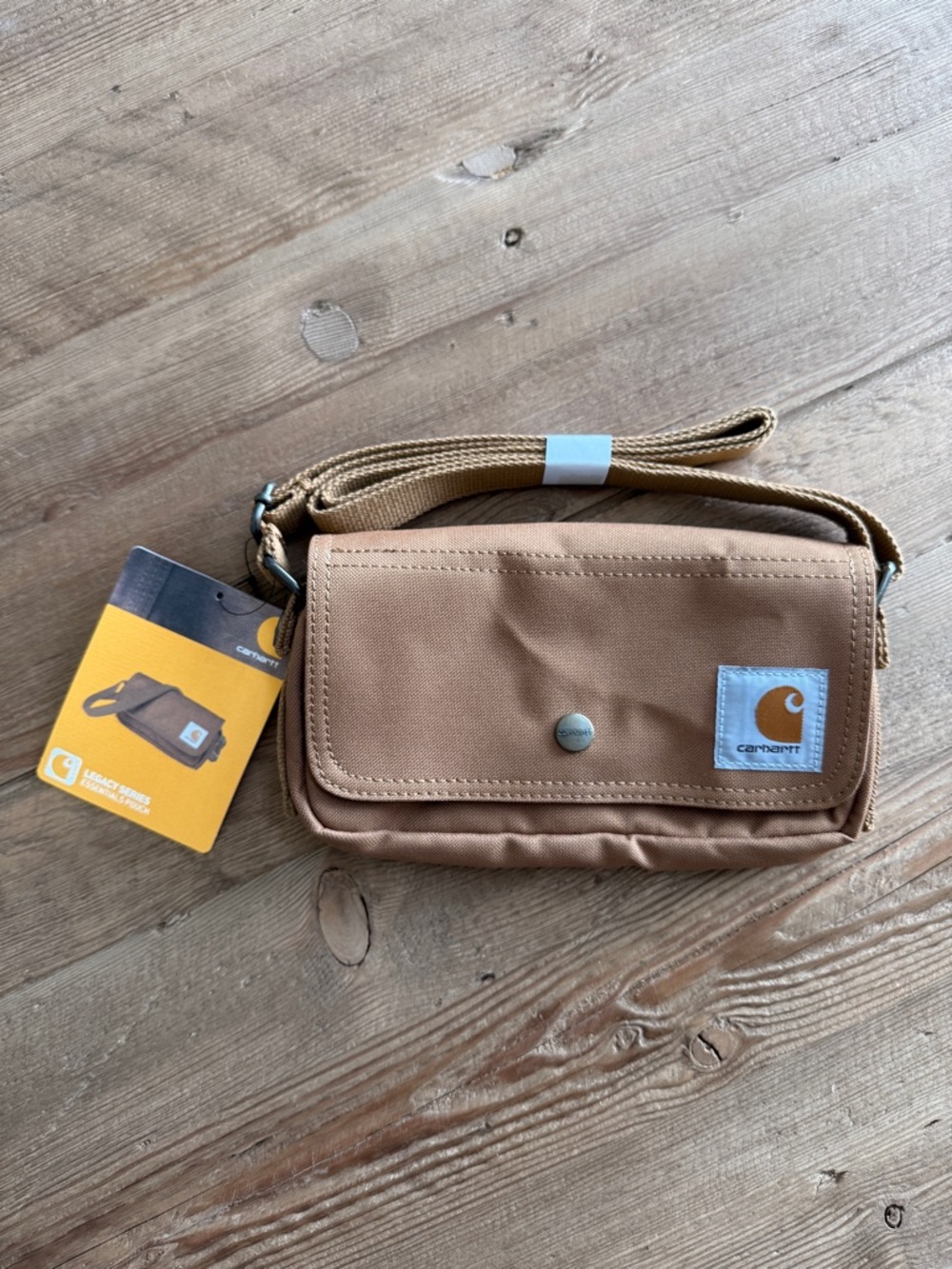 Carhartt Brown Essential Crossbody Pouch